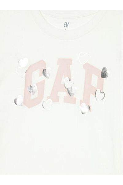 GAP Tricou pentru fete 628713-01 Alb