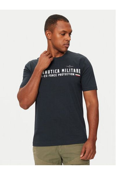 Aeronautica Militare Tricou bărbătesc 242TS1942J538 bleumarin