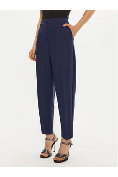 Bruuns Bazaar Pantaloni din material textil pentru femei BBW2393 bleumarin