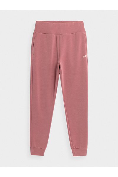 4F Pantaloni de trening pentru femei TTROF611 roz
