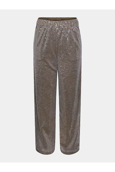 YAS Women's Fabric Trousers 26032755 Silver