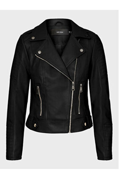 Vero Moda vero moda Women's Faux Leather Jacket 10228728 Black