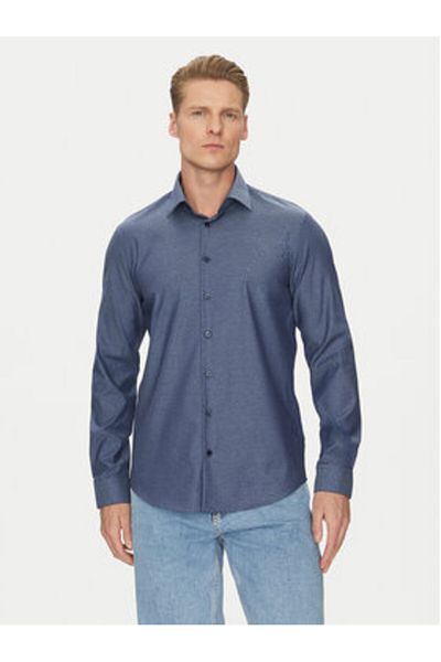 Calvin Klein Cămașă bărbătească K10K114311 bleumarin