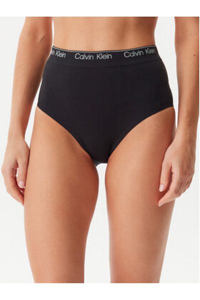Calvin Klein Chiloți clasici cu talie înaltă pentru femei LV00QF8282 Negri