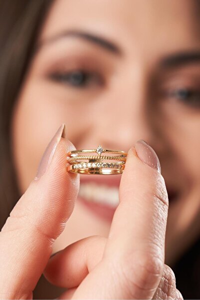 Cem Aykan Kuyumculuk MİNİMAL KOMBİN YÜZÜK - AK1699