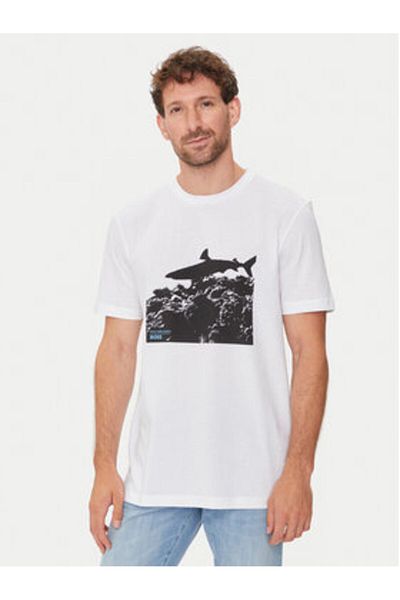 BOSS Tricou bărbătesc 50515626 alb