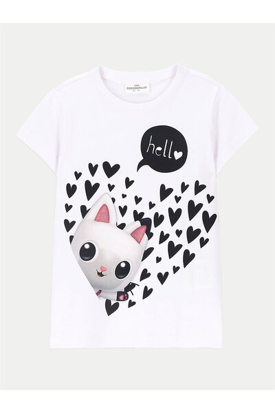 Coccodrillo Tricou pentru fete ZC4143201LGD Alb