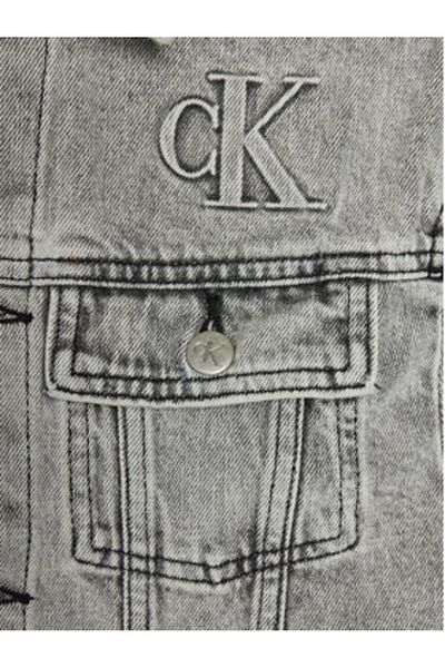 Calvin Klein Jeans Girl Denim Jacket IG0IG02279 Gray