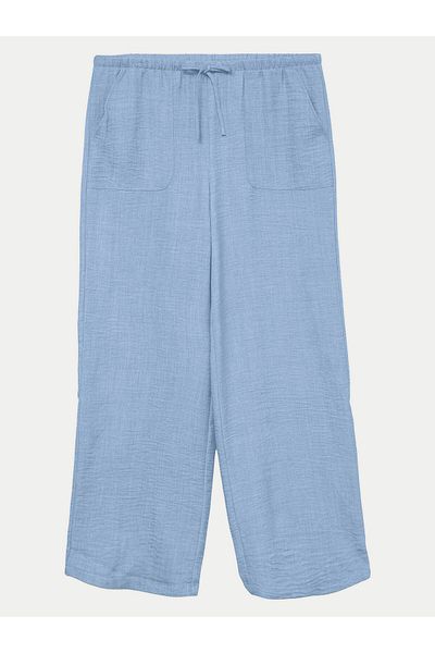 Vero Moda Pantaloni din material textil pentru femei 10316385 Albastru