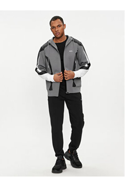 BOSS Mens Sweatshirt 50504895 Gray