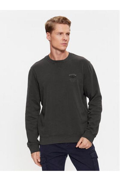 Aeronautica Militare Men's Sweatshirt 232FE1829F533 Gray