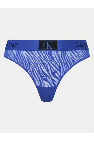 Calvin Klein lenjerie intimă tanga pentru femei 000QF7378E albastru