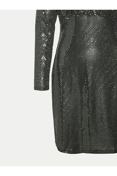 Vero Moda Rochie de cocktail pentru femei 10317040 argintie