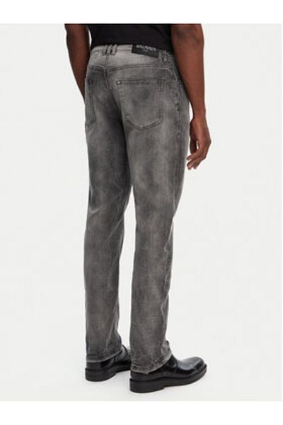 BALMAIN Men's Jeans DH1MI043DE73 Gray