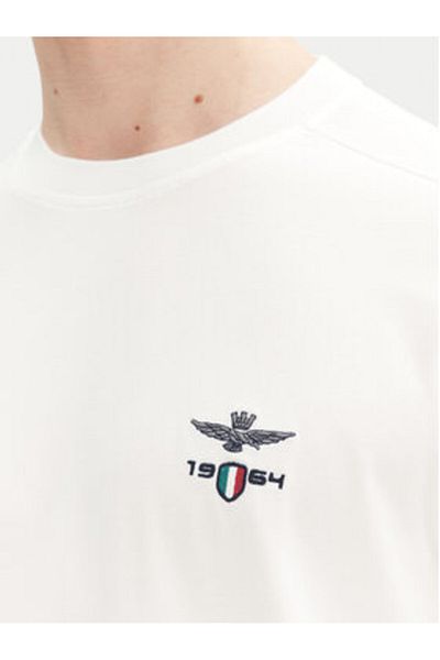 Aeronautica Militare Tricou bărbătesc 251TS2380J674 Alb