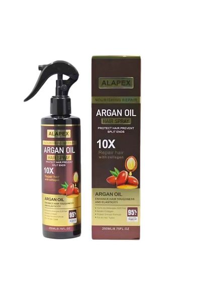 OEM Fixativ profesional de păr cu ulei de argan, hidratare intensă, protecție termică și strălucire naturală, Ide