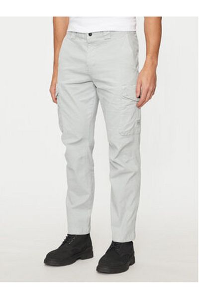 BOSS Men's Fabric Trousers 50523137 Gray