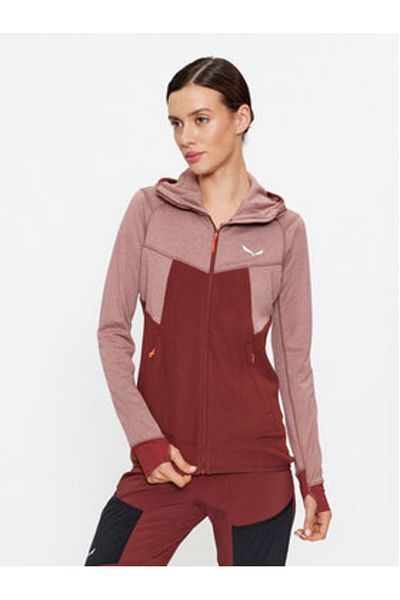 Salewa Women's Sweatshirt 00-0000027389 Burgundy