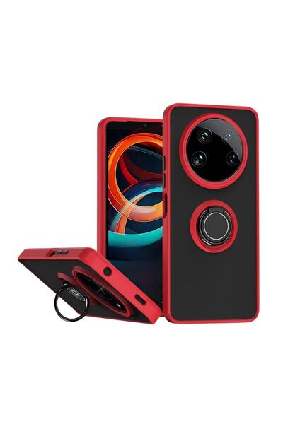 HANPORIUM حافظة متوافقة مع هاتف Xiaomi 15 Ultra مع حامل حلقي وغطاء من السيليك...