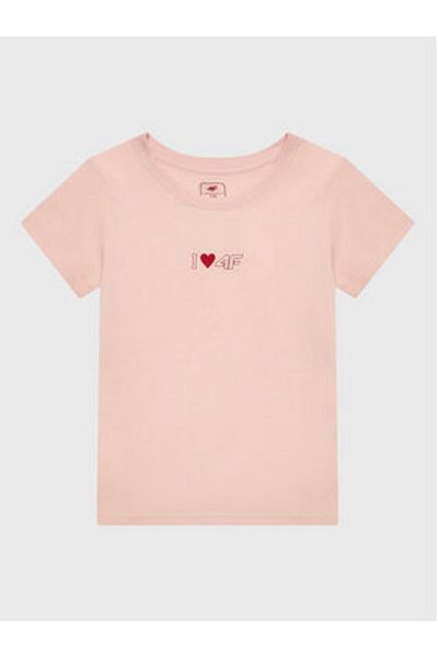 4F Tricou pentru fete HJZ22-JTSD005 roz