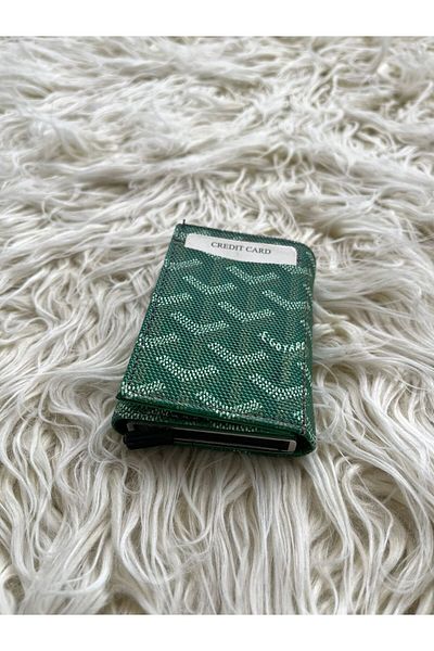 asyakuş Unisex Wallet-Card Holder with Automatic Aluminum Mechanism