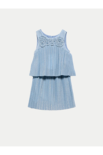 Abel & Lula Set abel lula pentru fete, top și fustă 5071 Albastru deschis