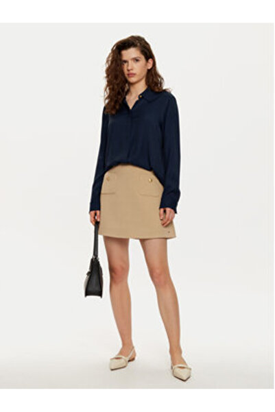 Tommy Hilfiger Women's Mini skirt WW0WW44994 Beige