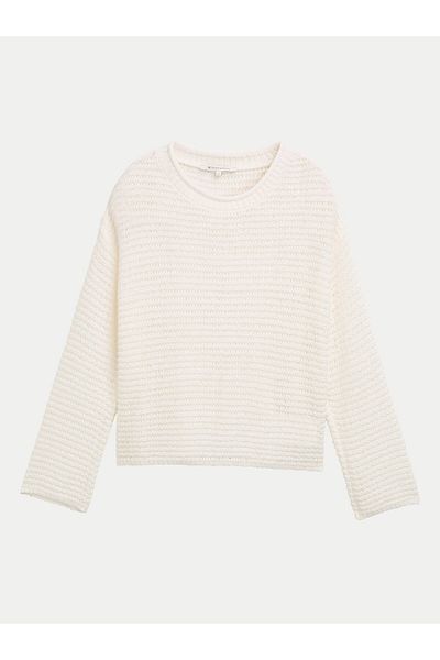 Tom Tailor Denim Women's Sweater 1045610 Ecru