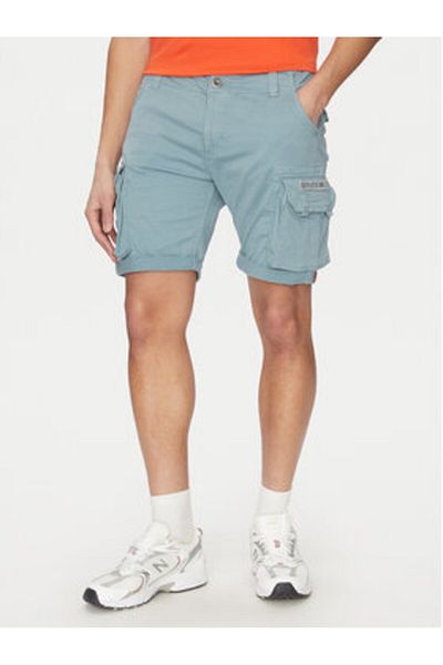 Alpha Industries Pantaloni scurți din material pentru bărbați 176203 albaștri