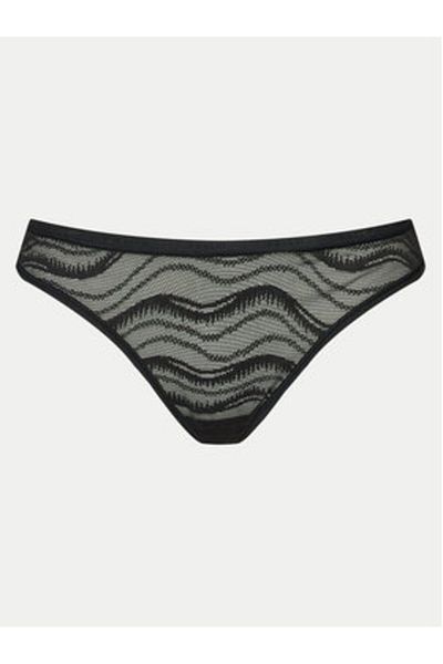 Calvin Klein lenjerie intimă tanga pentru femei 000QD3971E negru