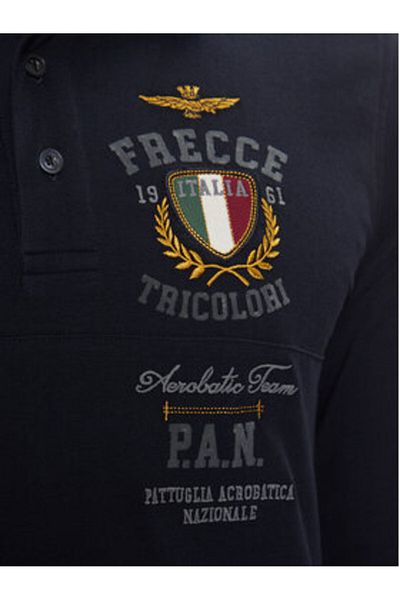 Aeronautica Militare Polo bărbătesc 242PO1828P310 Albastru marin