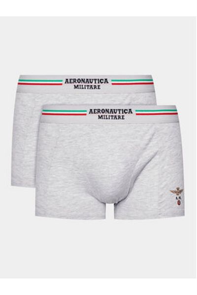 Aeronautica Militare Men's Set of 2 pairs of boxers AM1UBX001 Gray