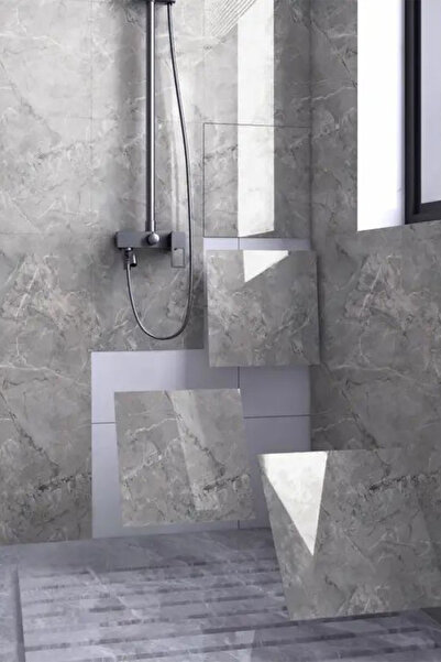 CİYU TİCARET Gri mermer desenli duvar sticker yapışkanlı mermer desenli kağıt...