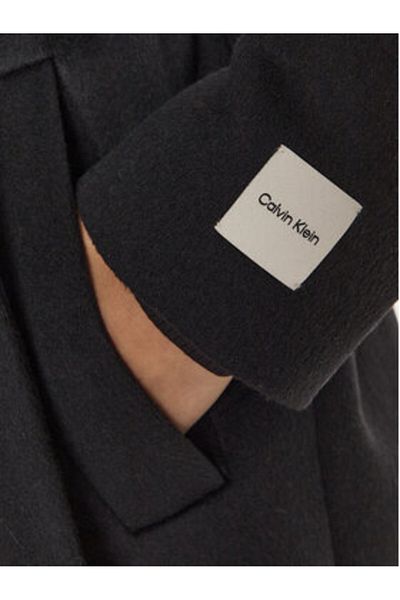 Calvin Klein Palton de lână pentru femei K20K207700 Negru