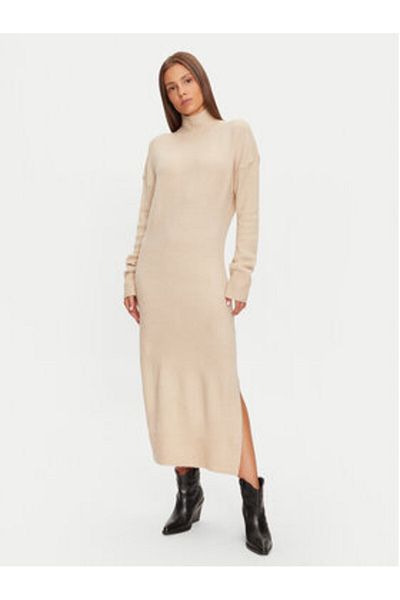 Brave Soul Rochie tricotată pentru femei LKD-230MINGLGBST bej