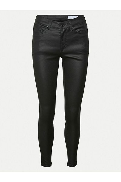 Vero Moda Pantaloni din piele ecologică pentru femei 10314591 Negru