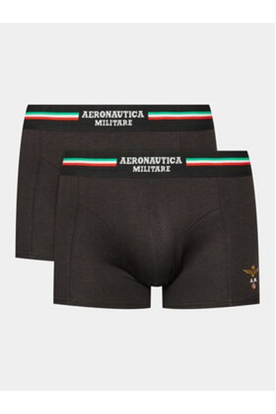 Aeronautica Militare Men's Set of 2 pairs of boxers AM1UBX001 Black