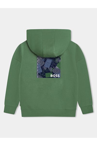 BOSS Hanorac pentru băieți J50714 S Verde