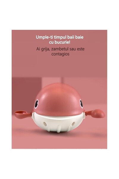 Flippy Children's Bath Toy, Flippy, Pink Whale