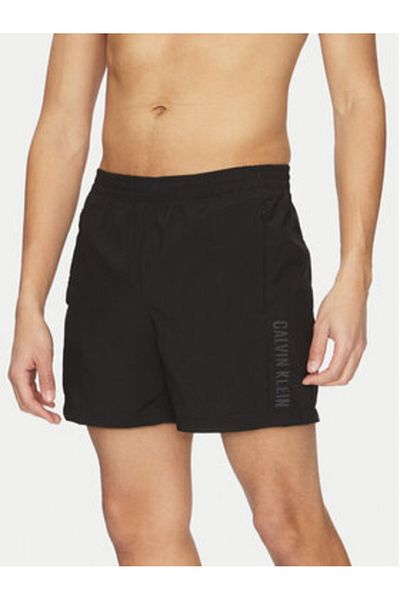 Calvin Klein Pantaloni scurți de baie pentru bărbați KM0KM01096 Negri