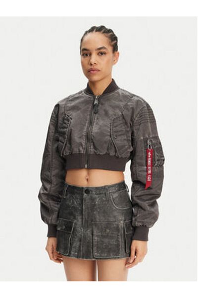 Alpha Industries Women's Bomber Jacket 156002 Gray