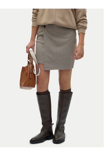 Vero Moda Fustă mini pentru femei 10319663 bej