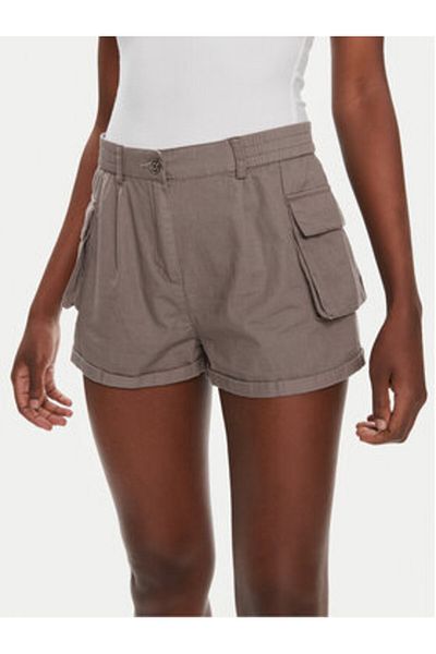 Brave Soul Women's Material Shorts LSRT-272ELAINEGR Gray