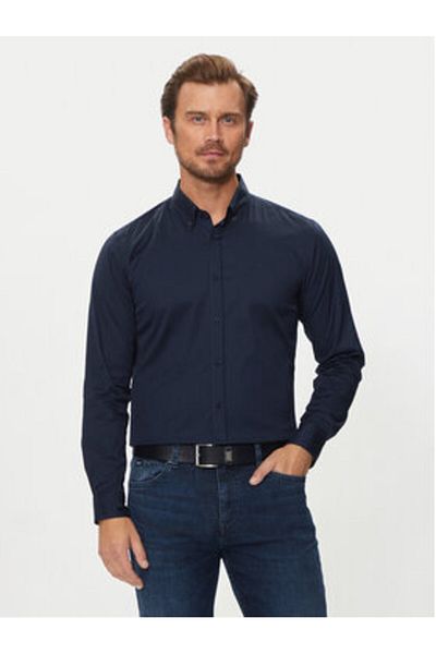 BOSS Cămașă bărbați boss 50520291 bleumarin