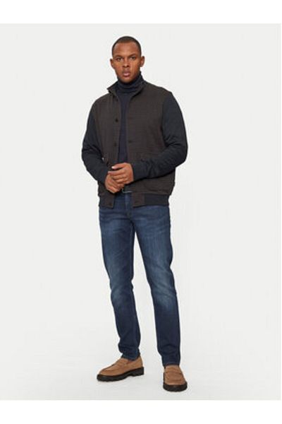 BUGATTI Mens Sweatshirt 65063B-8750 Brown, Navy