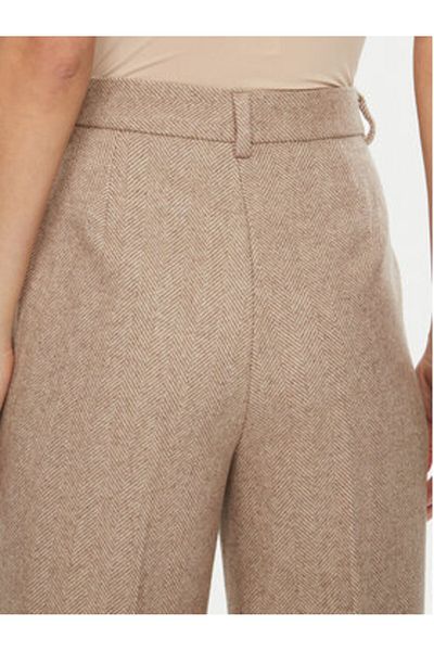 Bruuns Bazaar Pantaloni din material textil pentru femei BBW4308 bej