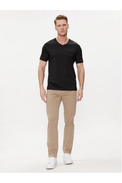Calvin Klein Tricou Erkek Bisiklet Yaka din bumbac neted