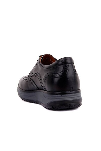 SailLakers - Μαύρα δερμάτινα ανδρικά παπούτσια casual 101-3118-65390