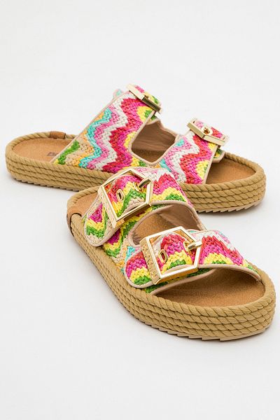 Ataköy Ayakkabı Women's Sydney Buckle Slippers