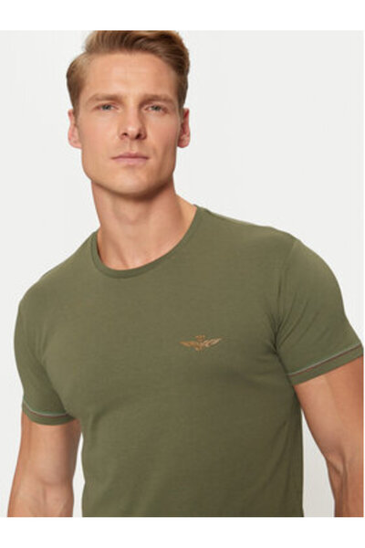Aeronautica Militare Мъжка тениска AM1UTI003 Зелена